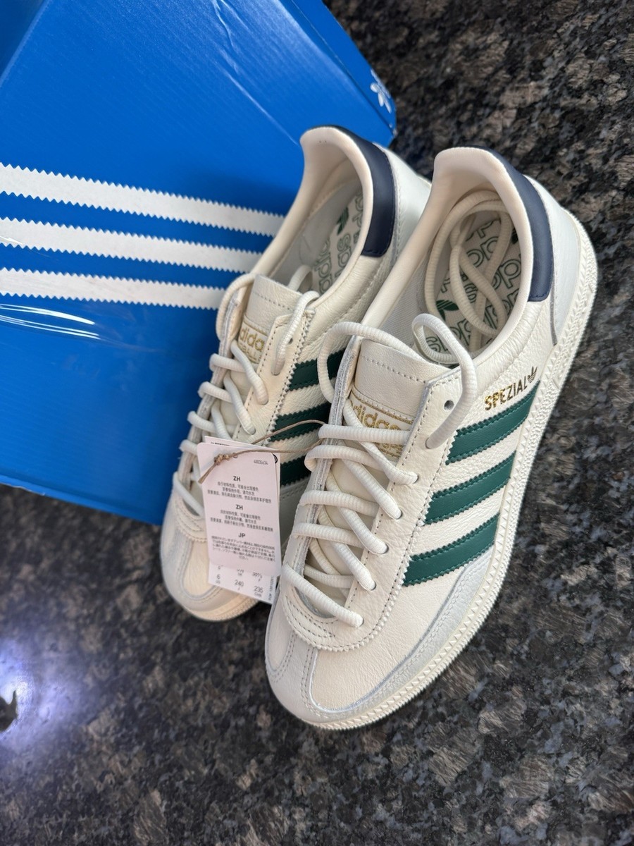 JH5451] Adidas Men's Handball Spezial Chalk White/Green *NEW* Sz 6