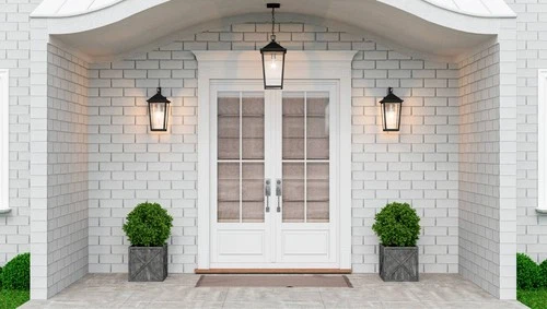 Quoizel Stoneleigh 16 1/2" High Mottled Black Outdoor Wall Light - Picture 6 of 6