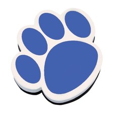 Ashley Blue Paw Magnetic Whiteboard Eraser, 3.75" ASH 10002