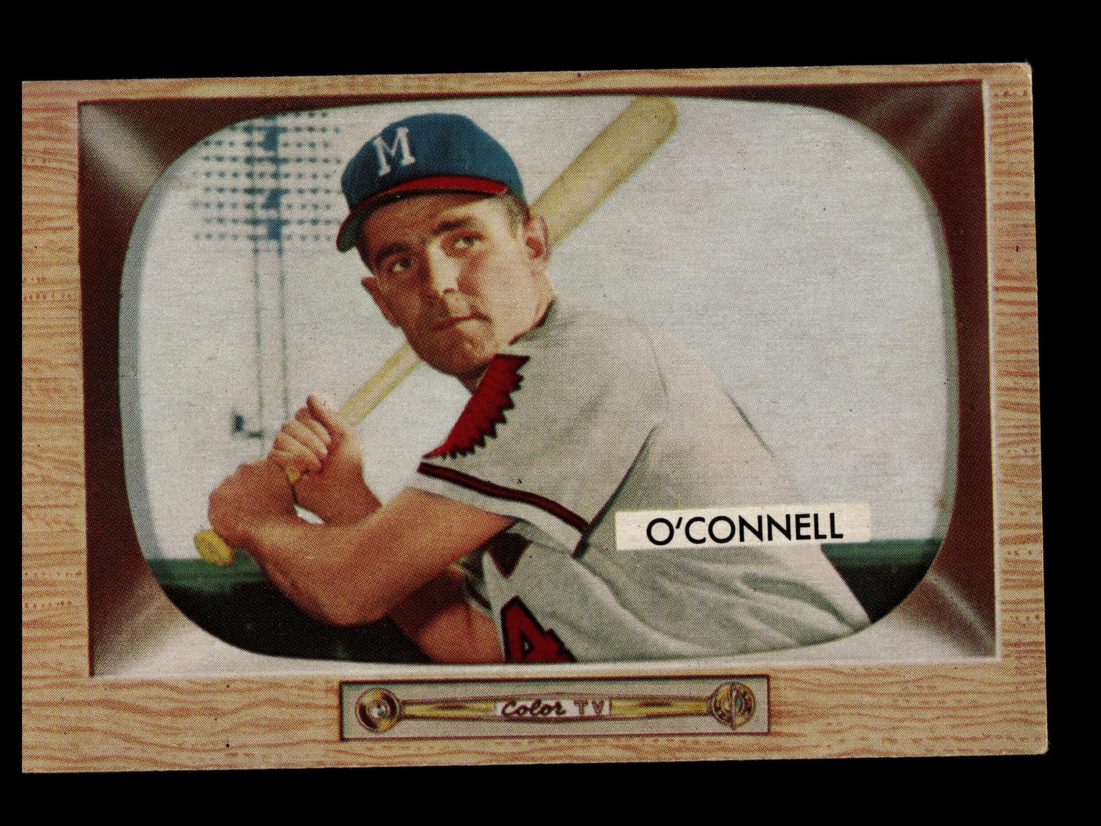 1955 Bowman #44 DANNY O'CONNELL Milwaukee Braves