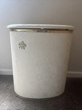Vintage Detecto Metal Clothes Hamper  MCM Flower Accent Starburst Pattern