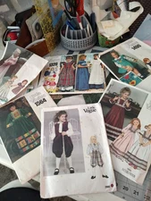 Vintage Little Vogue Patterns for Girls Various Sizes