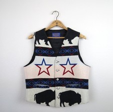 men's vintage pendleton wool vest high grade western wear size medium