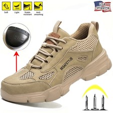Botas De Trabajo Para Hombre Mens Safety Shoes Steel Toe Hiking Work Boots