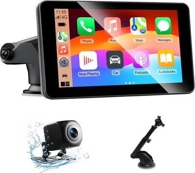 7 Zoll Carplay Android Auto Display 1080P HD Rückfahrkamera IPS Touch Bluetooth