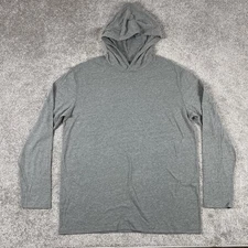 True Classic Hoodie Mens Extra Large Pullover Minimalist Cotton Blend Gray