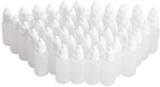 12PCS 30ml 1 oz Empty Refillable Plastic Squeezable Dropper Bottles Clear