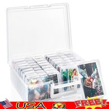 Clear Storage Box W/ 16 Cases Organizing Solution Photos Crafts Office Supplies