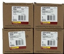 Lot of 4 New - Square D HOM120PDF Circuit Breaker AFCI/GFCI 20A 1-Pole 120V