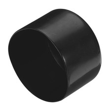 2pcs Rubber End Caps 100mm ID Vinyl Round Tube Bolt Cover Screw Protectors Black