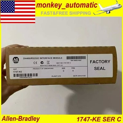 New Factory Sealed AB 1747-KE / C SLC 500 DH-485 RS-232C Interface Module 1747KE