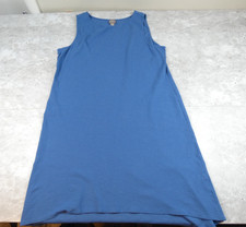 Chicos Dress Women 3 XL Blue A Line High Low Sleeveless Weekend Relaxed