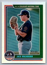 2022 Panini Stars & Stripes USA #37 Jack Washburn Longevity Holo Blue  #/60