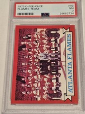 1973 O Pee Chee #92 Atlanta Flames Team Card PSA 7 OPC David Poile HOF RC