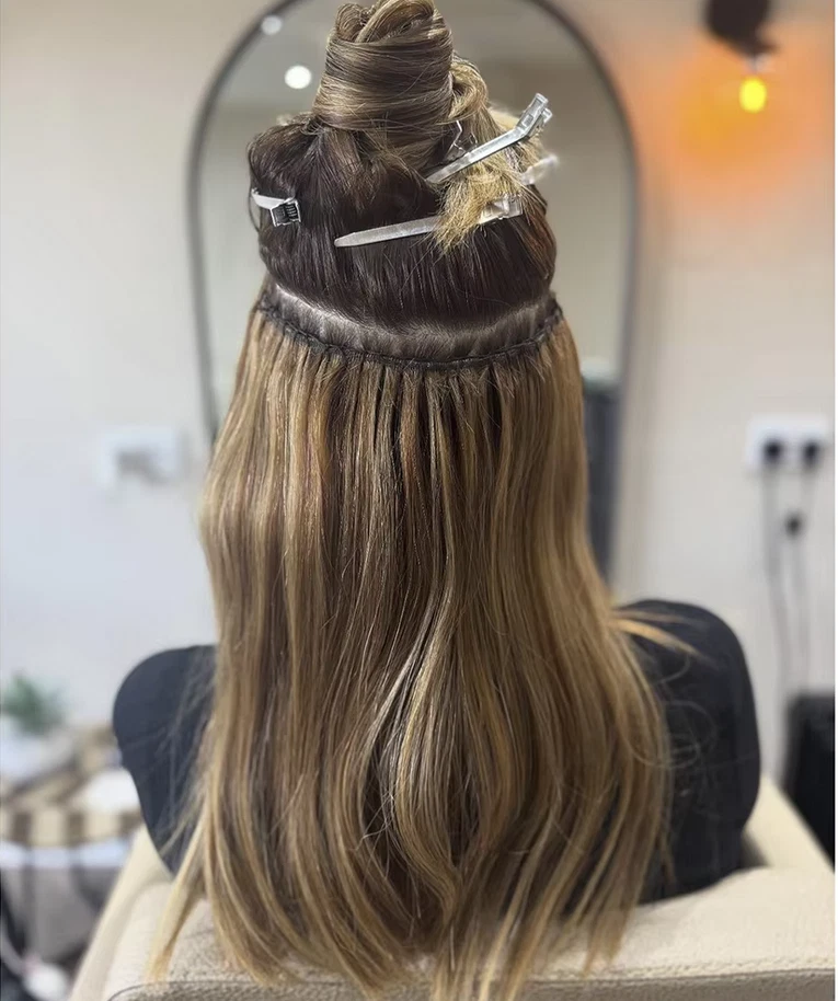 Seamless Genius Weft Hand-tied Weft Hair 00% Remy Human Hair Extensions 100G - Picture 1 of 34