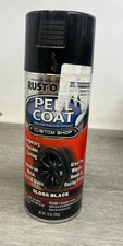 Rust-Oleum Peel Coat Custom Shop Automotive Spray Gloss Black 10 oz