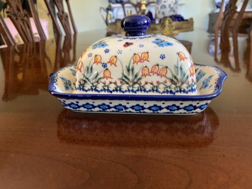 Poland Vena B Unikat Butterfly Covered Butter Dish - Picture 6 of 24