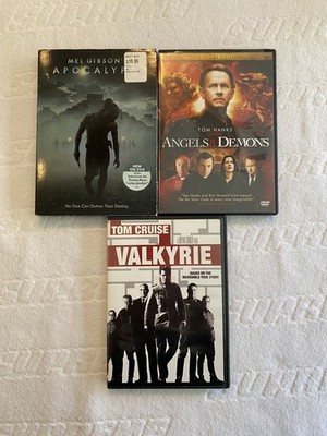 Thriller Movie Bundle Of 3 DVDs - Apocalypto, Valkyrie & Angels & Demons - USED