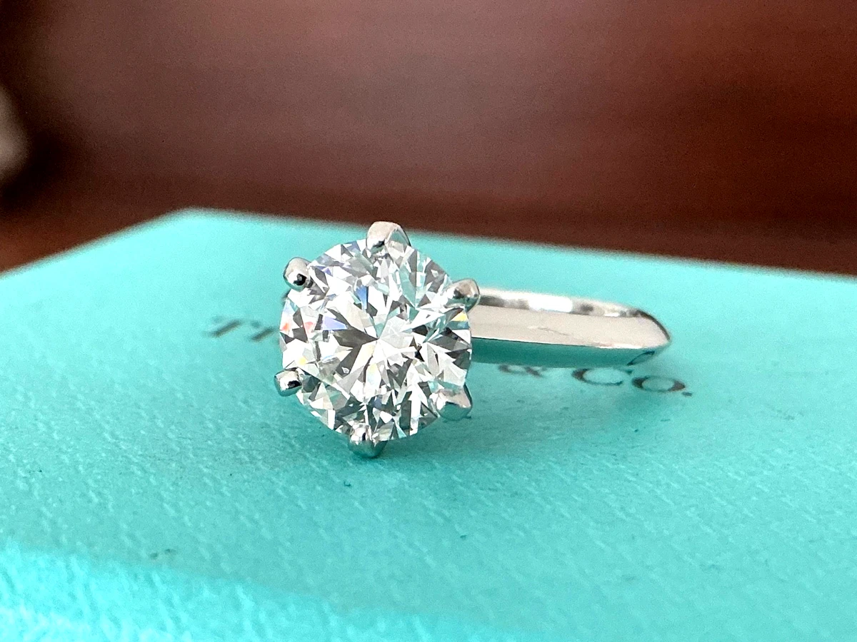 Diamond Platinum Solitaire Ring 4 Ring Fine Rings for sale | eBay