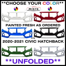 NEW FRONT BUMPER FOR 2020-2021 CIVIC HATCHBK PAINTED CHOOSE YOUR COLOR HO1000324