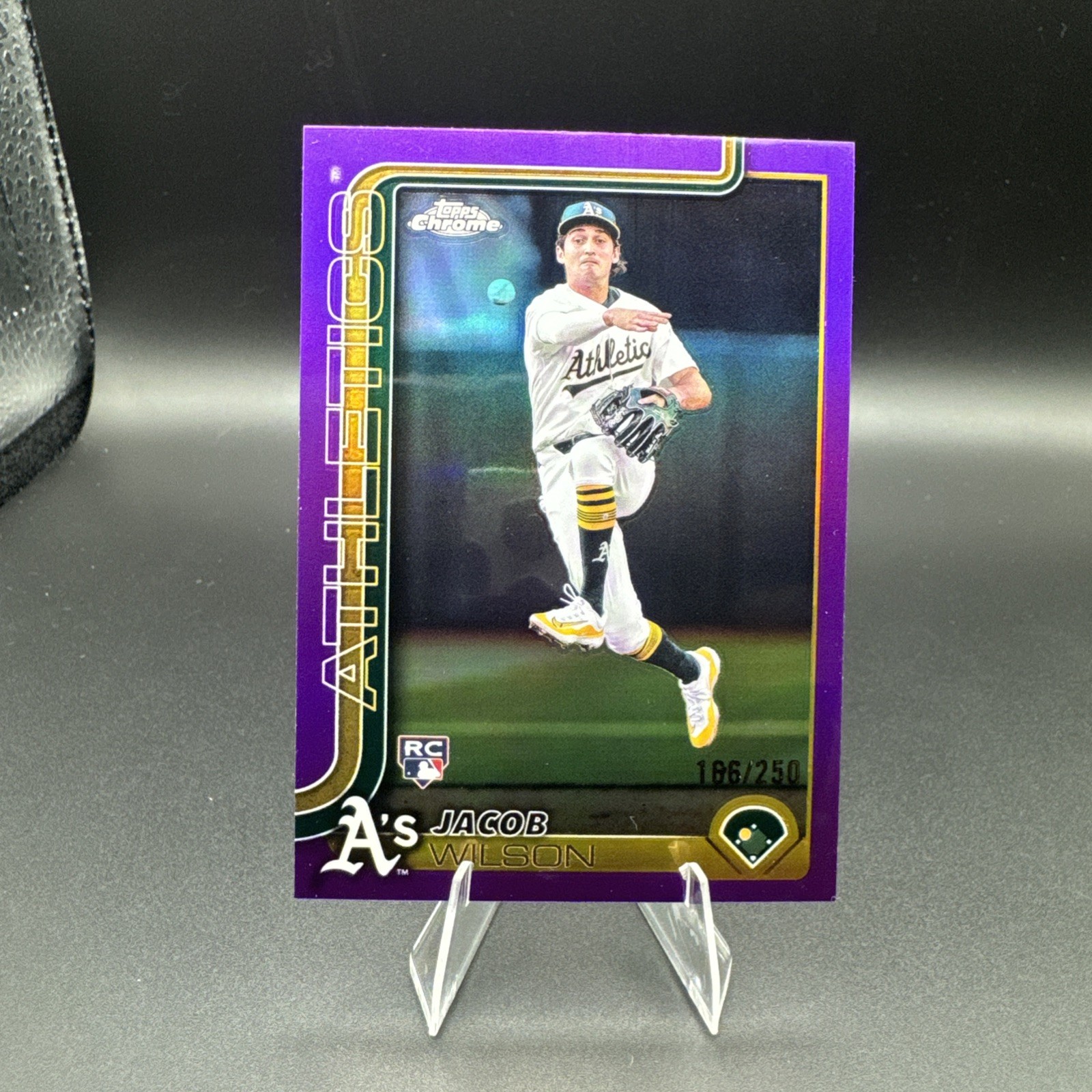2025 Topps Chrome - Jacob Wilson #96 Purple Refractor /250 (RC)