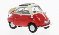 Cararama 4-12350R - 1/43 Bmw Isetta 250, Rot/Beige - Neu