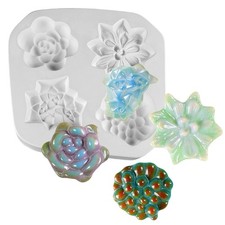 8.75"X 8.25" Deep 1.75" Succulents Mold Glass Fusing, Finish: 2"-2.5"