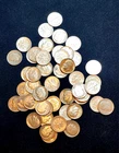 90% Silver Roosevelt Dimes 50-Coin Roll Better Date Circulated Mixed Dates