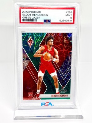 Scoot Henderson RC /175 PSA 9 2023-24 Phoenix Rookies #298 Green Lazer Blazers