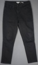 XD13463  LEVI'S  DENIZEN HIGH RISE ANKLE SKINNY LEG WOMENS JEANS sz8 M BLACK