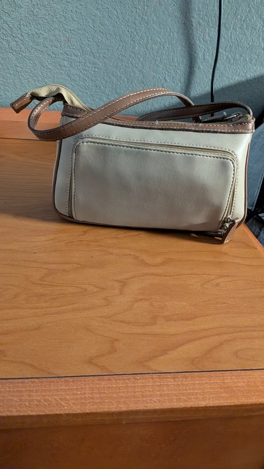 Nine and Co. Vintage Small Top Satchel Handbag Fabric Seven - Image 3 of 4