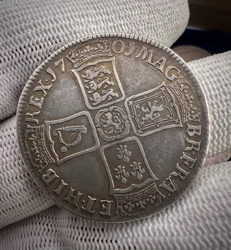 1701 Halfcrown British Silver Coin William III In Decent Grade ...
