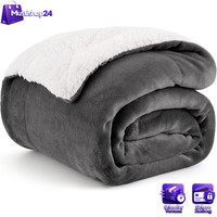 Kuscheldecke Sherpa Flauschig Warm 150X200 Cm Xl FüR Sofa Couch Geschenk