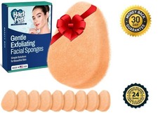 10 Pack Gentle Exfoliating Facial Sponge for Face - Daily Cleansing Face Scrub