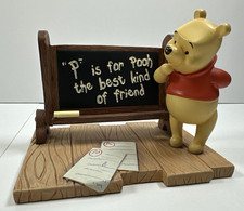 Disney Winnie the Pooh P Is For Pooh Chalkboard Desk Figurine Statue