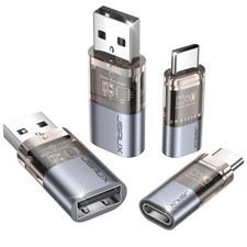 JSAUX USB Data Blocker C 4 Pack Type A Type C , Grey