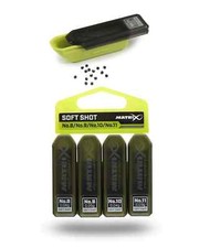 MATRIX SOFT SHOT 4 SIZE DISPENSER  8/9/10/11 WAGGLER / POLE FISHING WEIGHTS