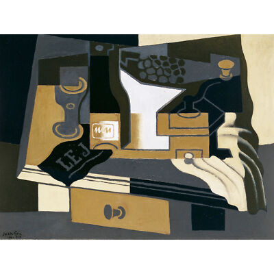Juan Gris Le Moulin Ein Café Kunstplakat extragroßer Leinwanddruck