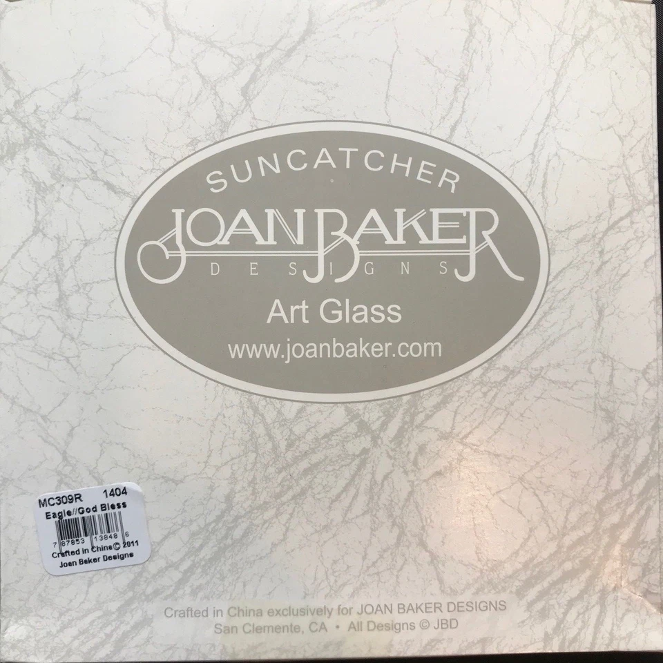 Lote de 12 Vidrieras Atrapasoles 4.5" Águila Dios Bendiga América 4 de Julio Regalo Foto 4 de 4