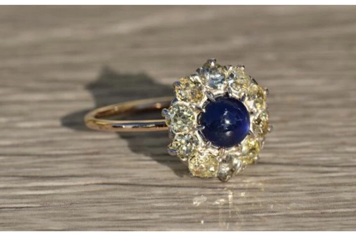 Antique sapphire deals rings ebay