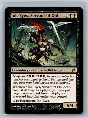 Magic MTG Betrayers of Kamigawa Ink-Eyes, Servant of Oni #71/165 TCG CCG