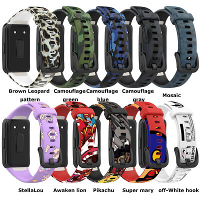 Colorful Watch Strap Wrist Band Spare Part Fit for Huawei Band 6 Honor Band 6