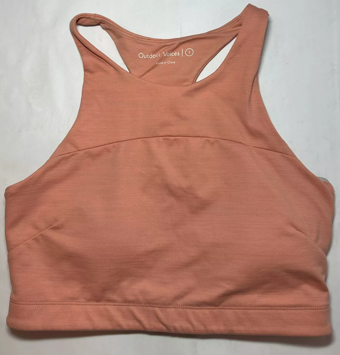 Outdoor Voices Techsweat Crop Top in Poppy Size Small