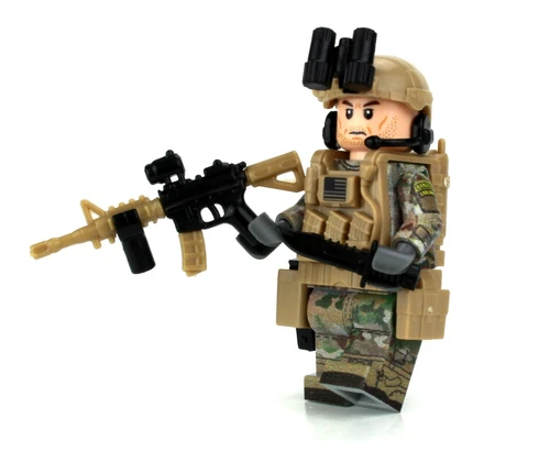 Battle Brick US Army Ranger OCP SF Soldier made with real LEGO® minifig