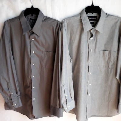 Barrington Croft & Barrow Mens Shirt Lot Sz XL 17 1/2 -18 34 /35 Button Up Gray - Image 1 of 4
