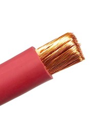 25 FT RED 6 GAUGE AWG WELDING CABLE EPDM JACKET 105c COPPER BATTERY SOLAR