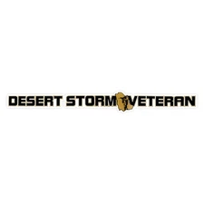 Desert Storm Veteran Window Strip Bumper Sticker Vinyl Soldier Decal 5"
