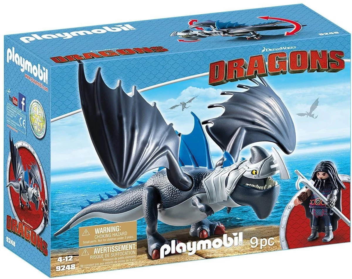 Playmobil How Train Your Dragon Drago & Thunderclaw Set #9248 | eBay