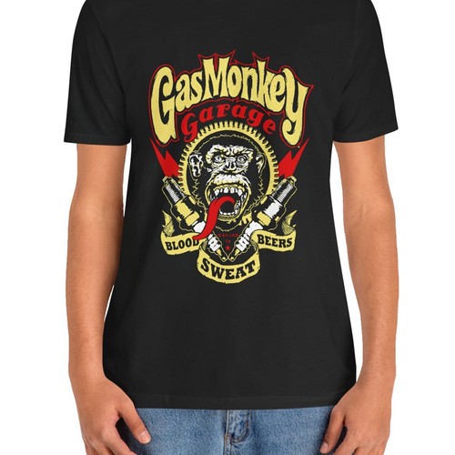 Men's Graphic T-Shirt with Trendy Monkey Print for Casual Style - Picture 6 of 7