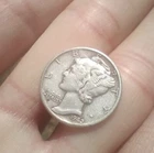 1942 90% Silver Mercury Dime AG Philadelphia CH42